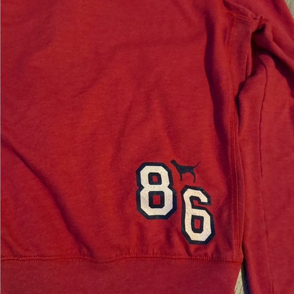 Pink Victoria secret women’s large university zip up red hoodie - Picture 7 of 7